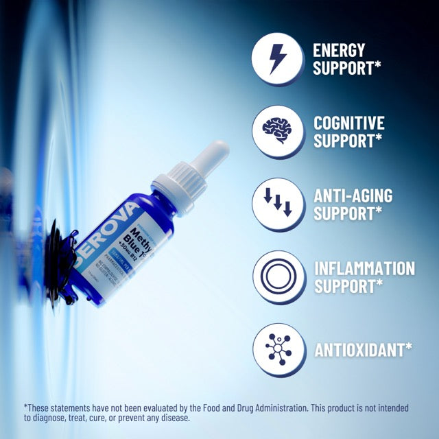 Methylene Blue + B12 for Men & Women ⚡️ | Focus, Energy & Brain Health by Serova Wellness